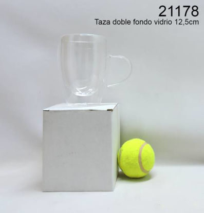 Imagen de TAZA DOBLE FONDO DE VIDRIO 12.5 CM 9.24